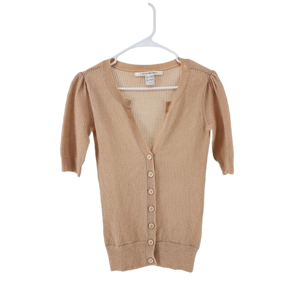 Diane Von Furstenberg Women's 100% Cashmere Puff Sleeve Cardigan - S